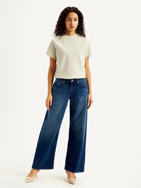 Women's Jodhpurs with Skinny LegWomen's Low Rise Loose Fit Blue Jeans