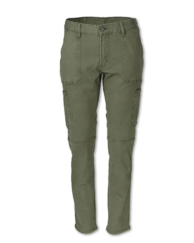 Women's Wide-Leg PantsWomen's Stretch Canvas Utility Pant In Olive