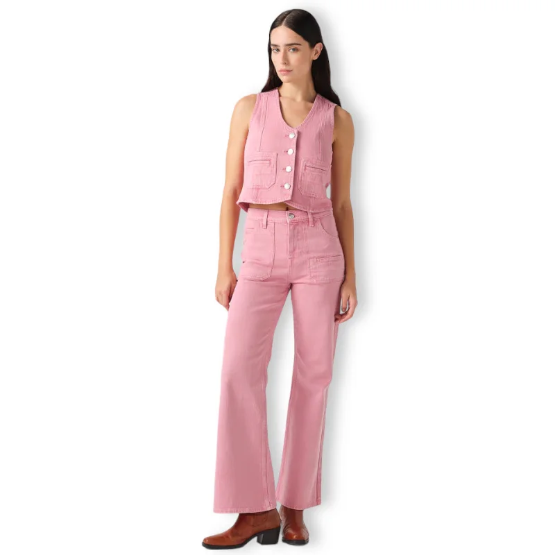 Women's Caprisseventy + mochi Queenie Jean Powder Pink