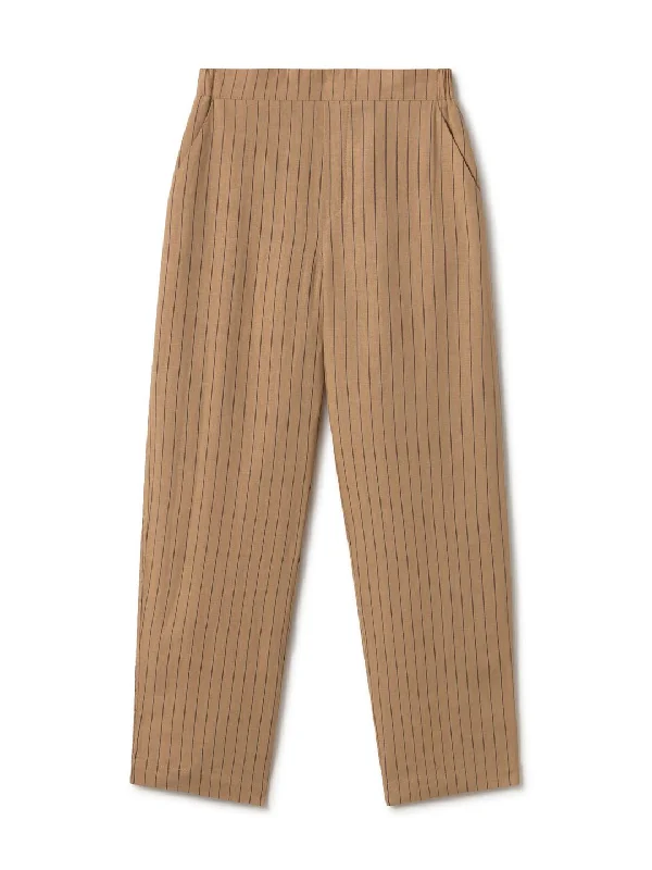 Women's Jodhpurs with Tapered LegLihue - Desert Khaki Stripes