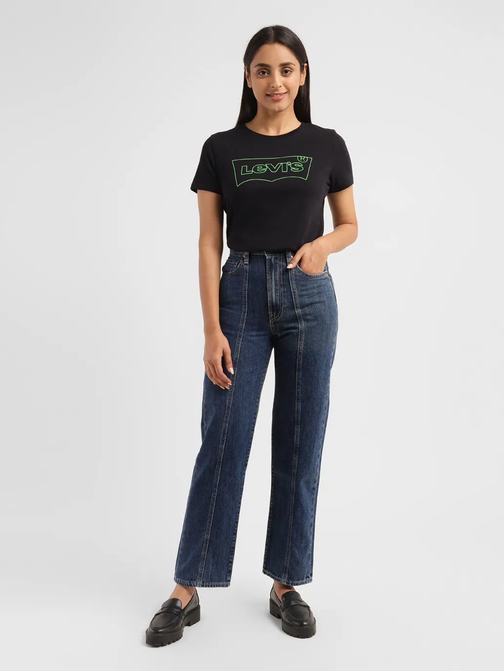 Women's Jodhpurs with Belt LoopsWomen's High Rise Ribcage Straight Fit Jeans