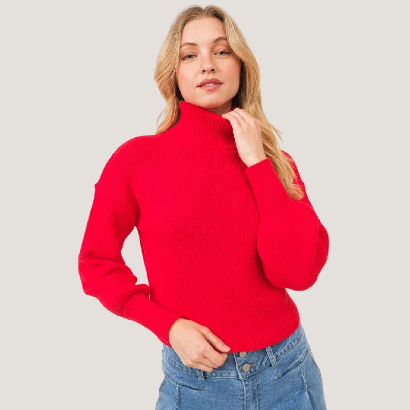 Women's Slovak Wool SweatersBianca Sweater (Red)