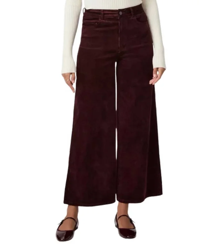 Women's Jodhpurs with Short LengthHarper Ankle Jeans In Dark Oxblood