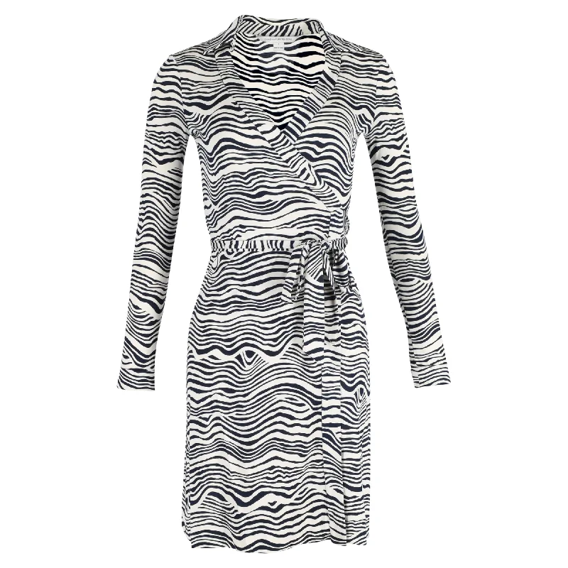 Women's Racerback DressesDiane Von Furstenberg New Jeanne Two Wrap Dress in Animal Print Silk