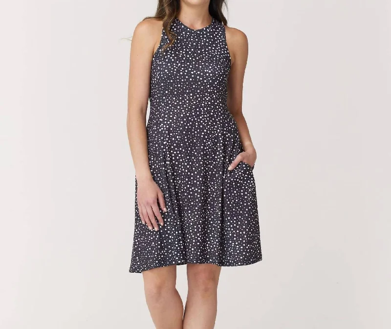 Women's Shawl Collar DressesKenzie Dress In Dots