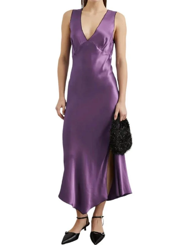 Women's Lapel Collar DressesMonique Dress In Amethyst