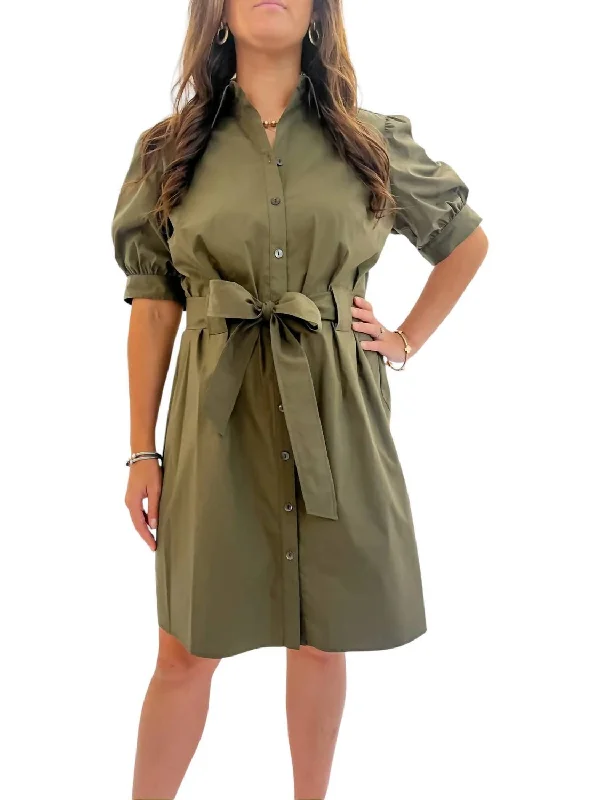 Women's Low Collar DressesPiper Dress In Olive