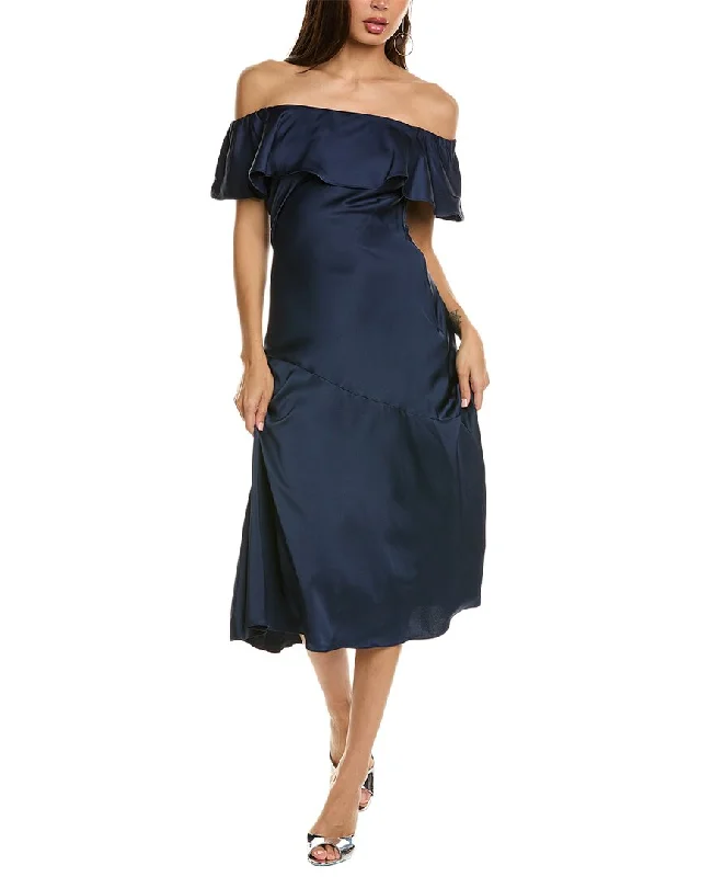 Women's Collarless DressesSam Edelman Off-the-Shoulder A-Line Dress