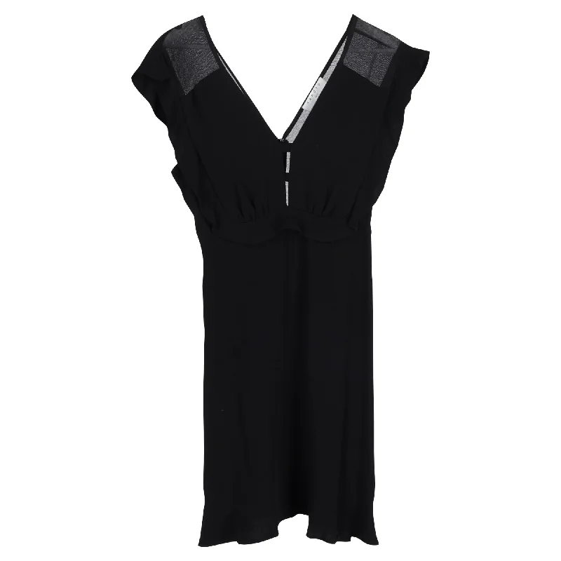 Women's Sweetheart-Back DressesSandro V-neck Dress in Black Viscose