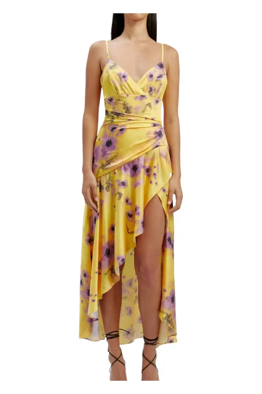 Women's Sweetheart-Neck DressesSorella Dress In Yellow Multi