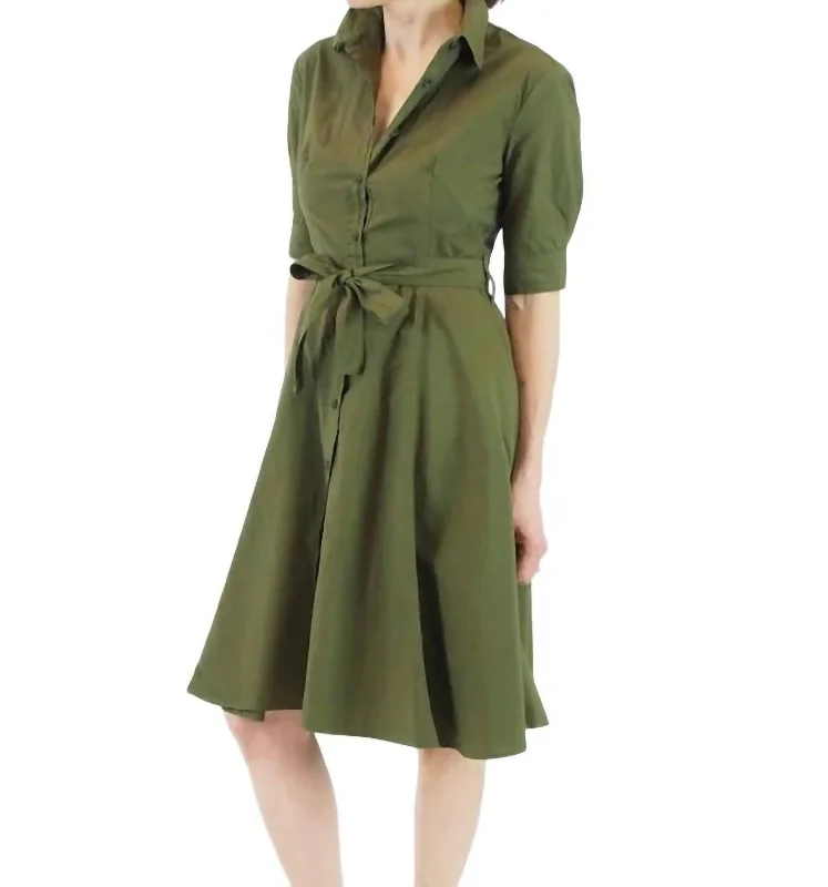 Women's Sheath DressesSuzanne Parachute Dress In Army Green