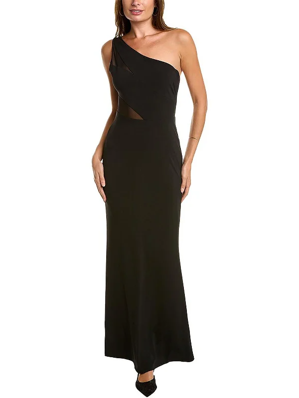 Women's Keyhole-Neck DressesWomens Asymmetric Dinner Wear Evening Dress