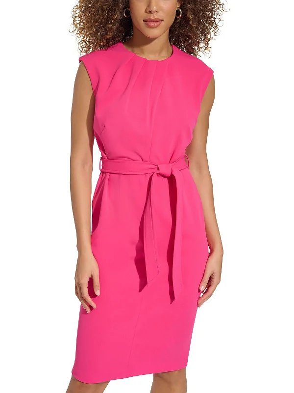 Women's Shift DressesWomens Side Tie Office Sheath Dress