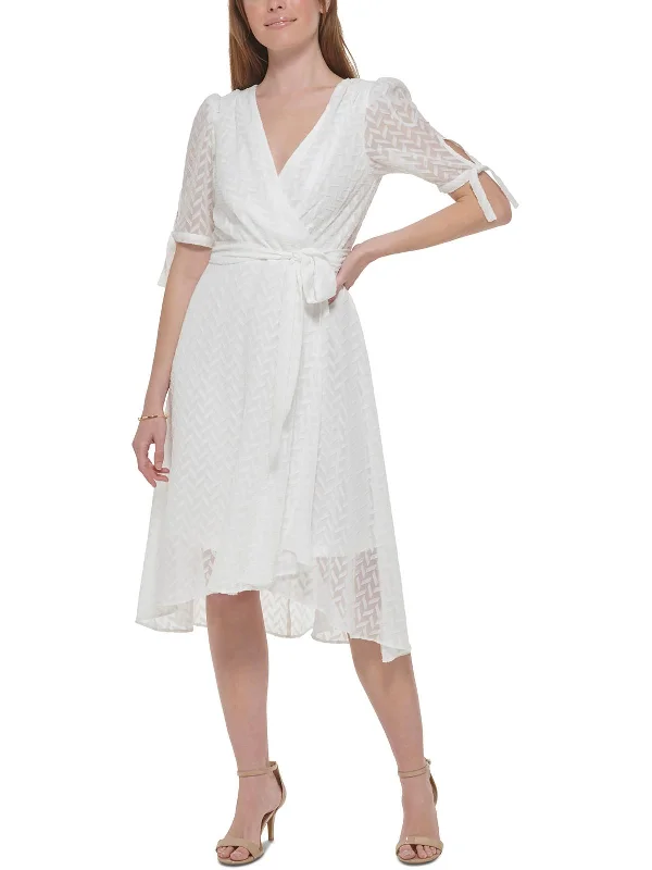 Women's Square-Neck DressesWomens Summer Bridal Shower Wrap Dress