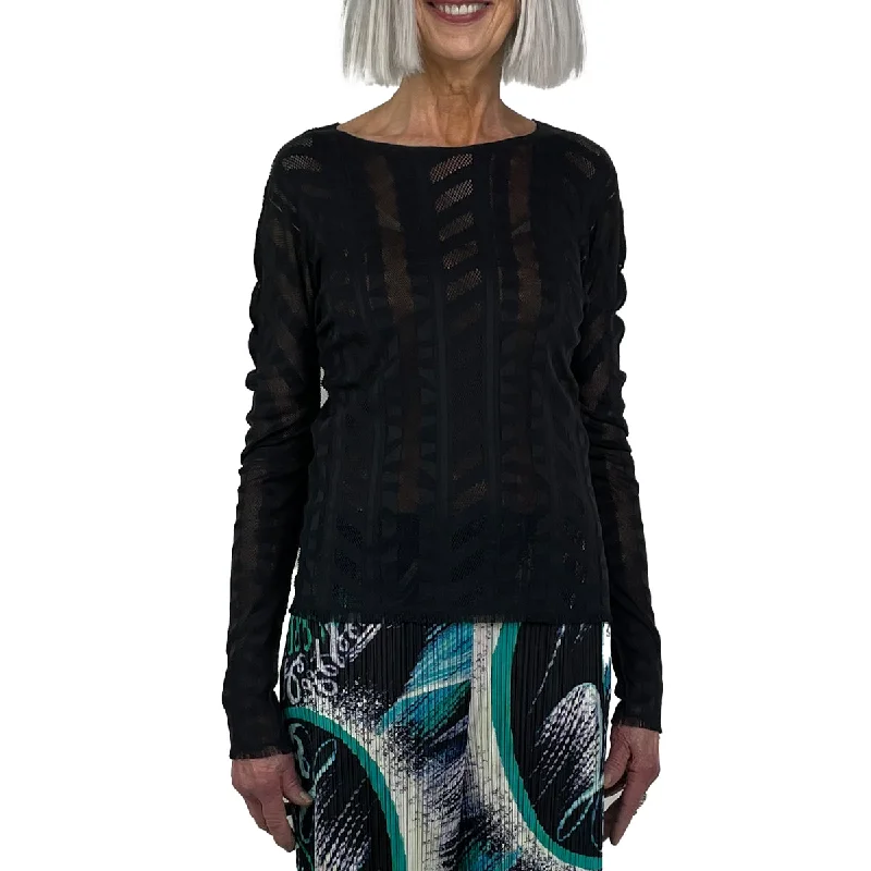 Women's Blouse with Keyhole NeckA-POC L/S FLOW TOP