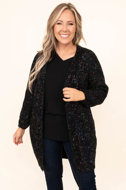 Women's Blouse with ShirringLove Me More Cardigan, Black