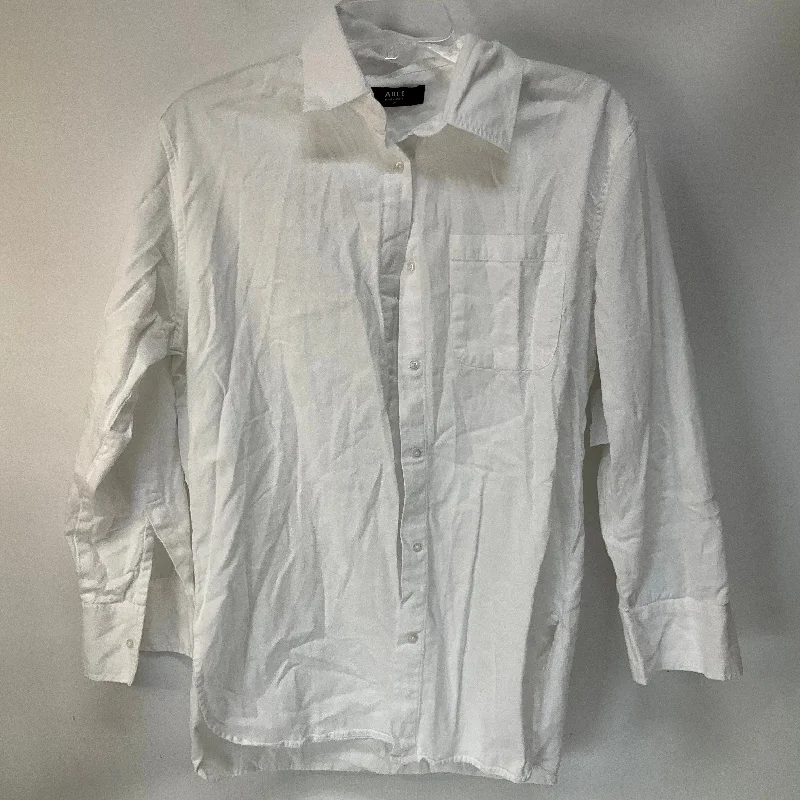 Women's Blouse with Long SleevesTop Long Sleeve By Cma In White, Size: Xs