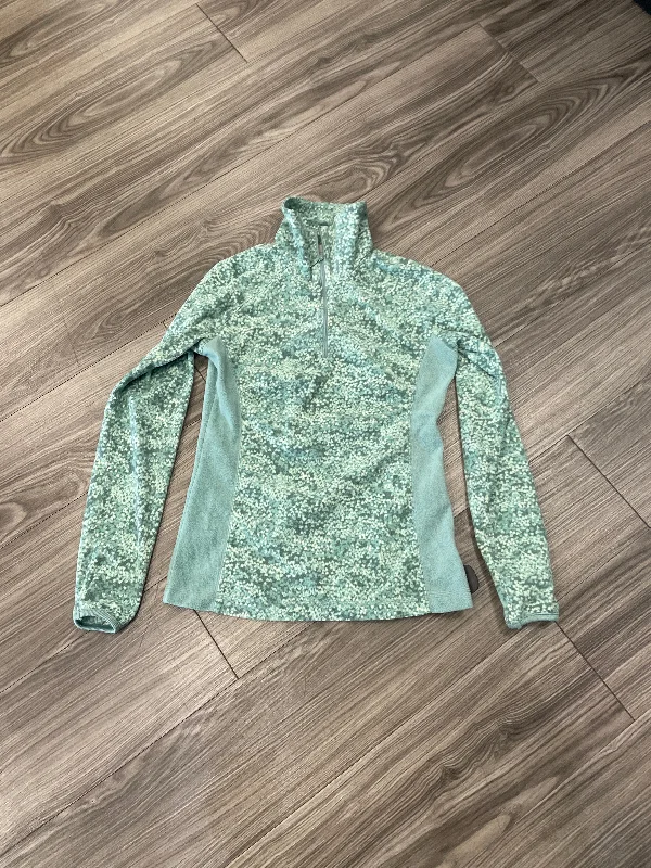 Women's Blouse with TasselsTop Long Sleeve By Columbia In Teal, Size: Xs