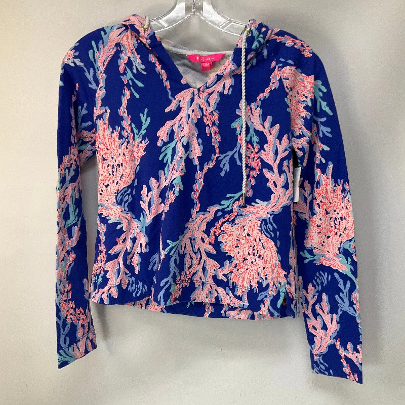 Women's Blouse with Sweetheart NeckTop Long Sleeve By Lilly Pulitzer In Multi-colored, Size: Xxs