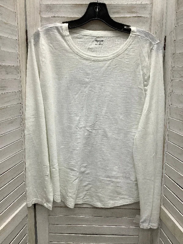 Women's Blouse for HolidayTop Long Sleeve By Madewell In White, Size: Xl