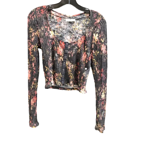 Women's Blouse with PatchesTop Long Sleeve By We The Free In Black, Size: S