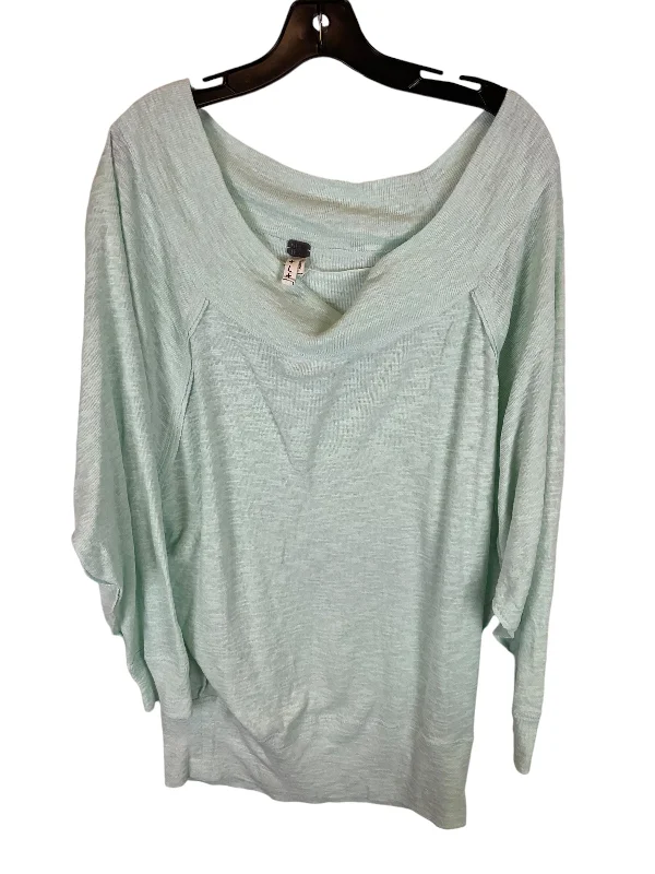 Women's High-Neck BlouseTop Long Sleeve By We The Free In Green