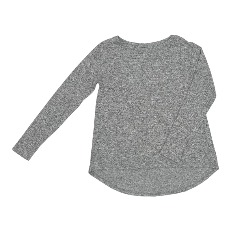 Women's Round-Neck BlouseTop Ls By Gap In Grey, Size:S