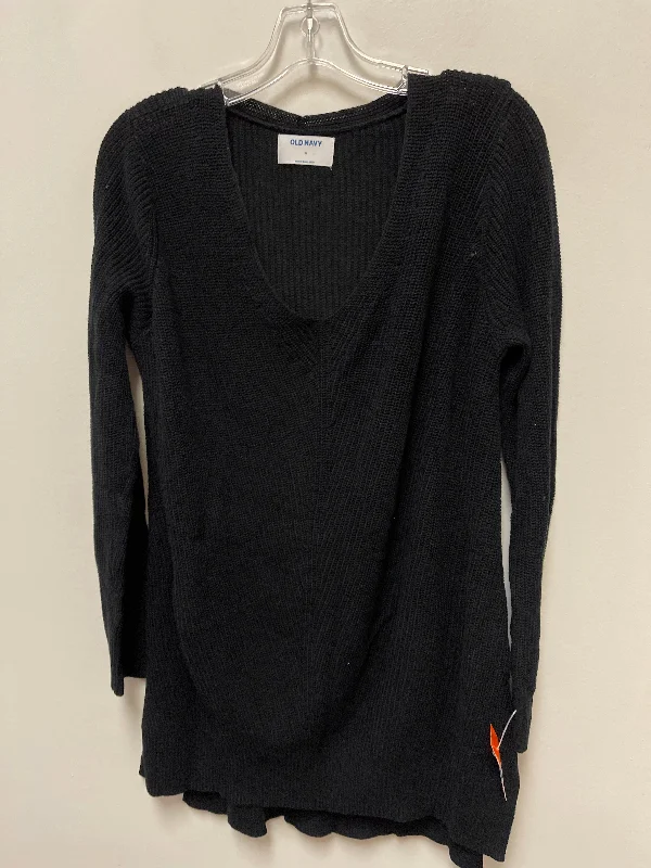 Women's Solid BlouseTunic Long Sleeve By Old Navy In Black, Size: Xl